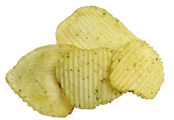 Patatas fritas sobre fondo blanco — Foto de Stock