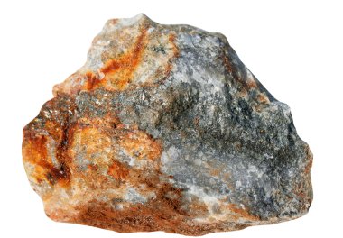 Kuvars katılaşarak üzerinde beyaz bir arka plan ile