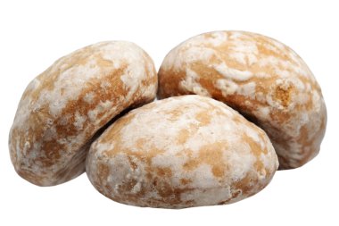 gingerbreads beyaz bir arka plan üzerinde