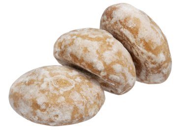 gingerbreads beyaz bir arka plan üzerinde