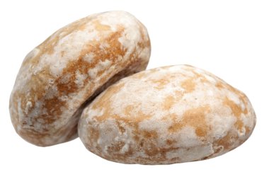 gingerbreads beyaz bir arka plan üzerinde