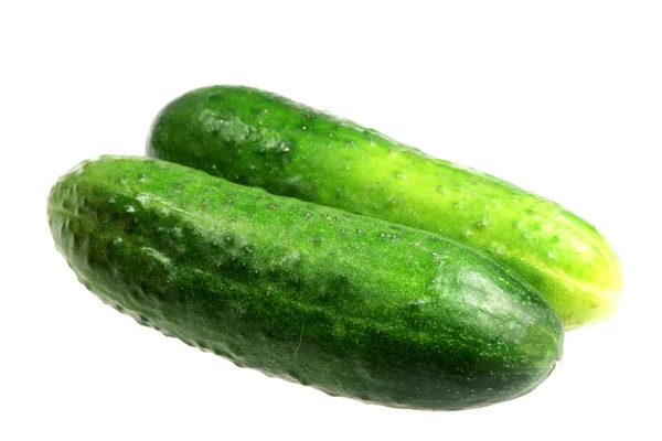 Cucumbers on a white background — Stock Photo, Image