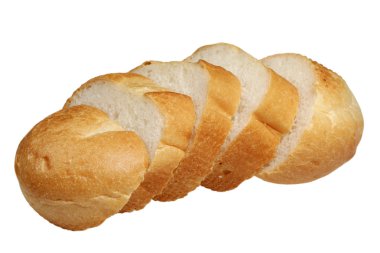 Beyaz bir arka plan üzerinde rulo