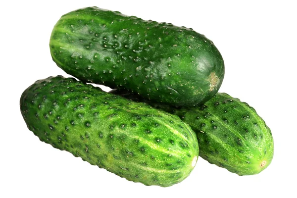 Cucumber it is isolated on a white background — Stock Photo, Image