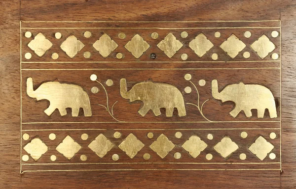 Pattern with elephants — Stock Photo, Image