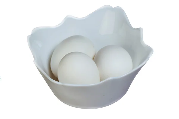 Tigela com ovos — Fotografia de Stock