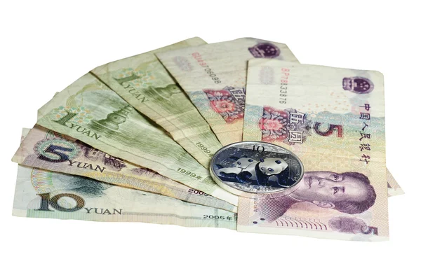 Chinese money yuans — Stock Photo, Image