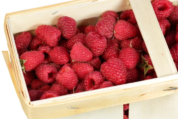 Basket with raspberry — Stock Photo, Image