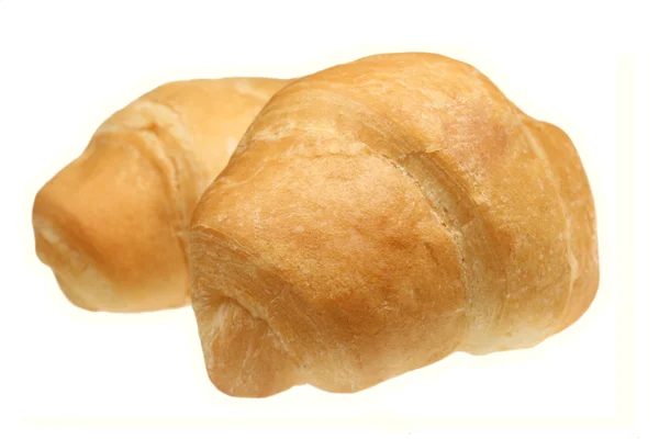 Két croissant, krém — Stock Fotó