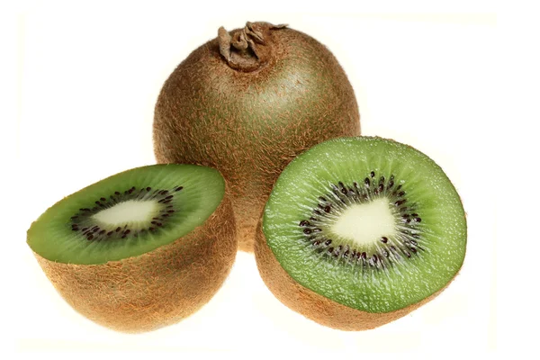 Rijpe vruchten voor een kiwi op een witte achtergrond — Stockfoto