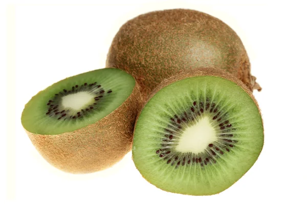 Rijpe vruchten voor een kiwi op een witte achtergrond — Stockfoto