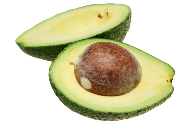 Avocado doormidden gesneden — Stockfoto