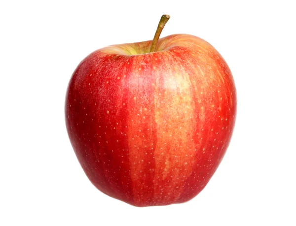 Beyaz arka planda olgun bir elma — Stok fotoğraf