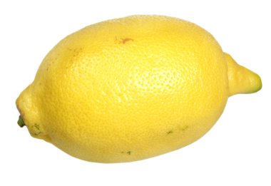 beyaz arkaplanda limon