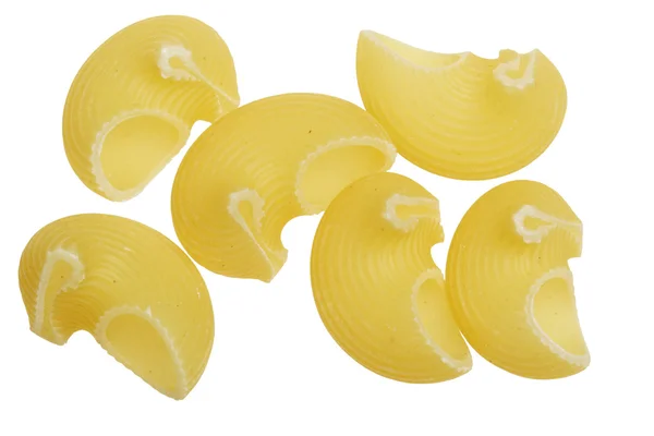 Dry macaroni on a white background — Stock Photo, Image