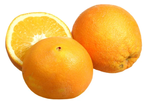 Orange på en vit bakgrund — Stockfoto
