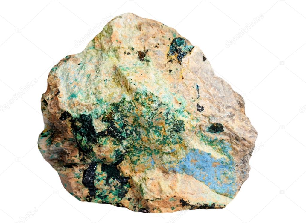 Copper minerals - lazurite, azurite, malachite 