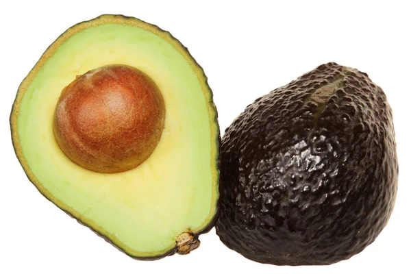 Avocado doormidden gesneden — Stockfoto