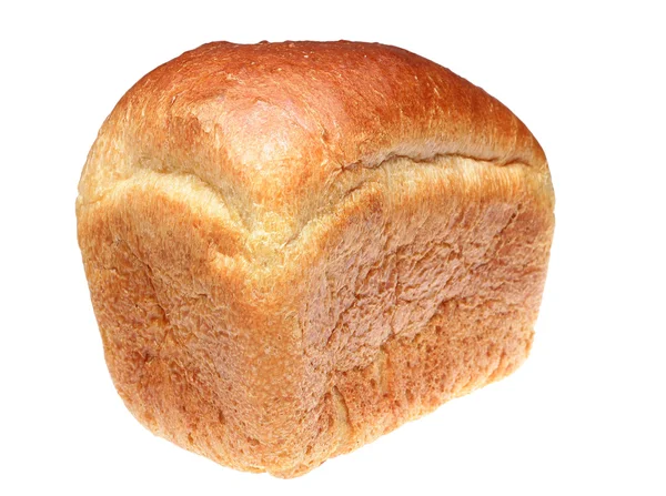흰 배경에 놓인 빵 — 스톡 사진