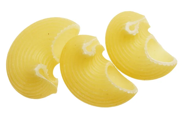 Dry macaroni on a white background — Stock Photo, Image