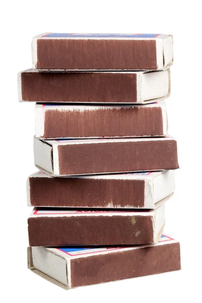 Matchboxes on a white background — Stock Photo, Image