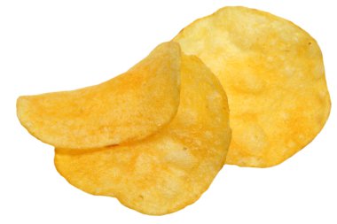 Beyaz arkaplanda çipler