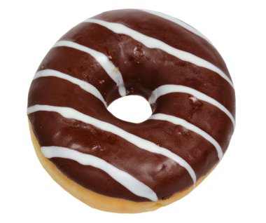 Beyaz arkaplanda donut