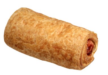 Beyaz arka planda Hot Dog