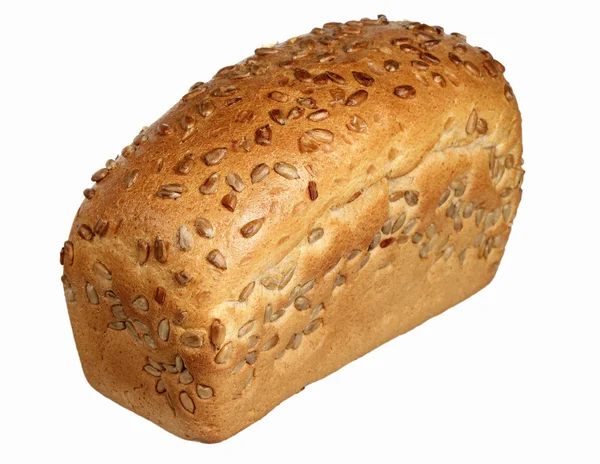 Bröd på en vit bakgrund — Stockfoto