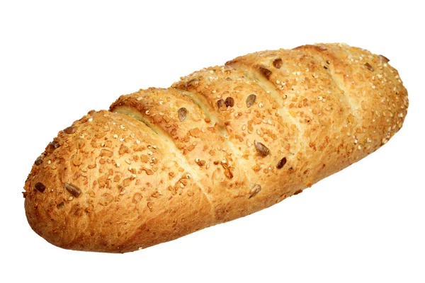 Pane lungo su fondo bianco — Foto Stock