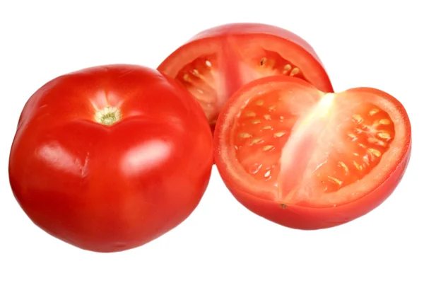 Tomate sobre fondo blanco — Foto de Stock