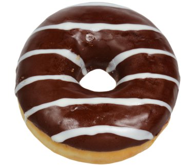 Beyaz arkaplanda donut