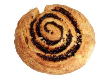 Beyaz bir arka plan üzerinde rulo