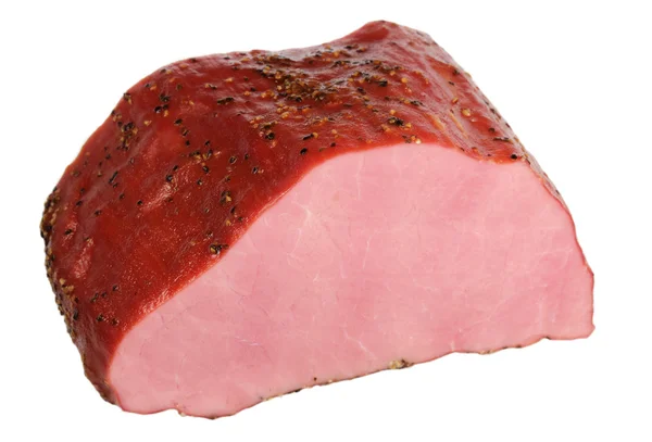 Stück Rindfleisch auf weißem Hintergrund — Stockfoto