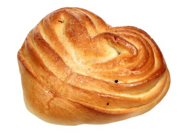 Beyaz bir arka plan üzerinde rulo