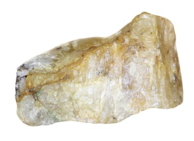 Beyaz arkaplanda kuvars