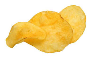 Beyaz arkaplanda çipler