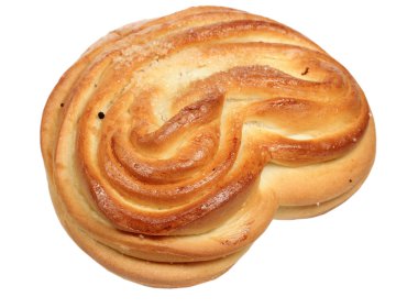 Beyaz bir arka plan üzerinde rulo