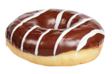 Beyaz arkaplanda donut