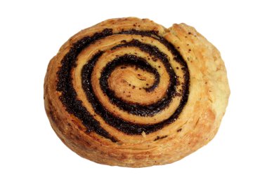 Beyaz bir arka plan üzerinde rulo