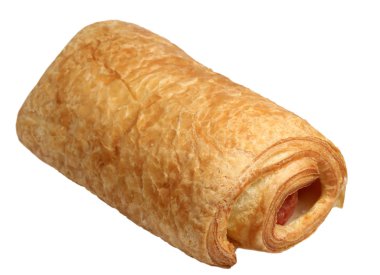 Beyaz arka planda Hot Dog