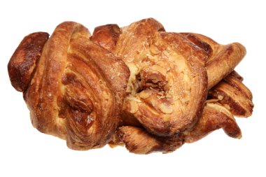 Beyaz bir arka plan üzerinde rulo