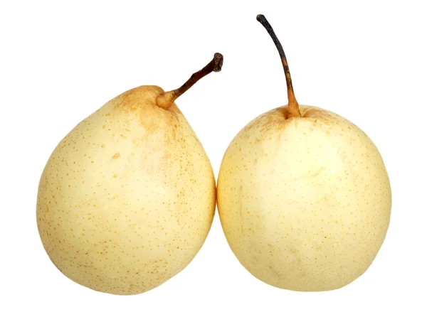 Päron på en vit bakgrund — Stockfoto