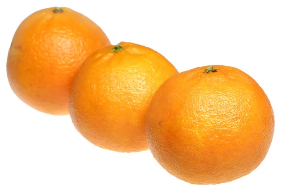 Tangeriner på en vit bakgrund — Stockfoto