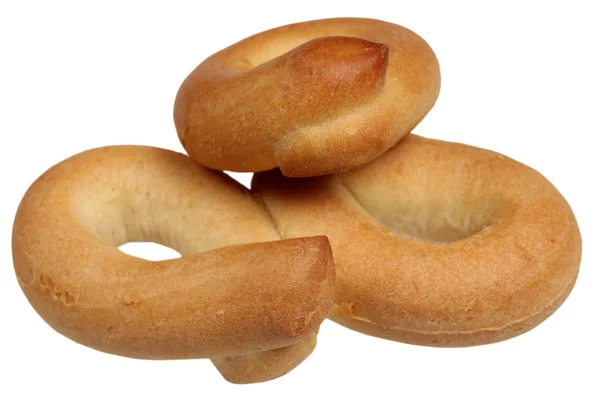 Bagel su sfondo bianco — Foto Stock