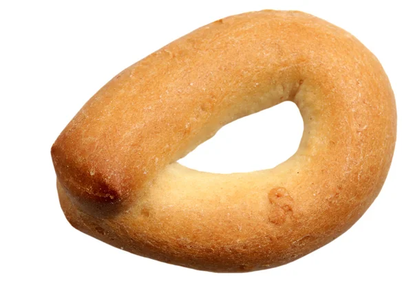 Bagel en un fondo blanco — Foto de Stock