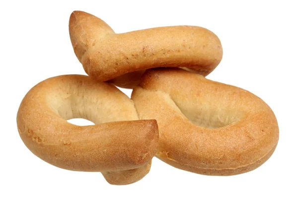 Bagels sobre un fondo blanco — Foto de Stock