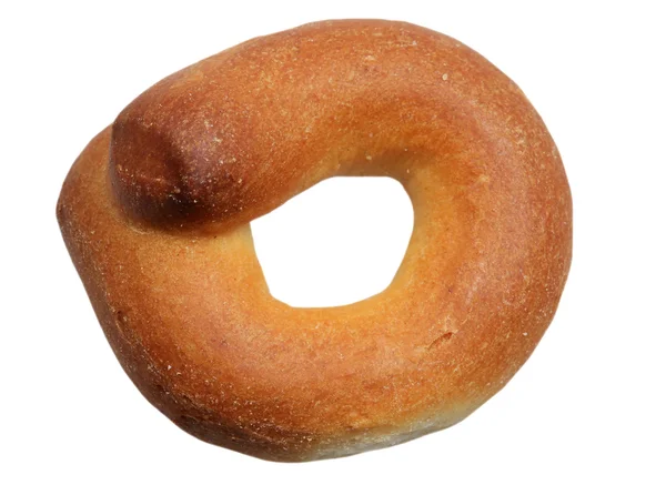 Bagel em um fundo branco — Fotografia de Stock