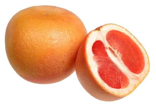 Grapefruit op een witte achtergrond — Stockfoto