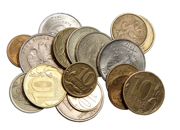 The Russian money - coins — Stock Photo, Image